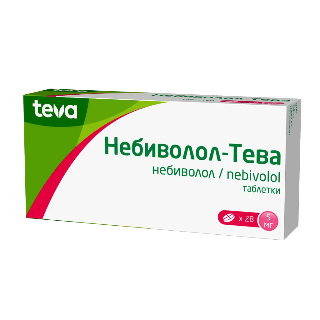 Небиволол-Тева таблетки 5мг №28
