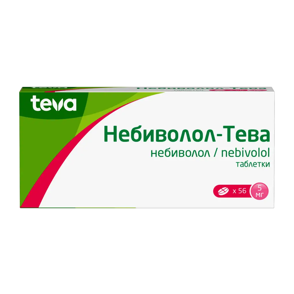  Небиволол-Тева таб. 5мг №56 и/у