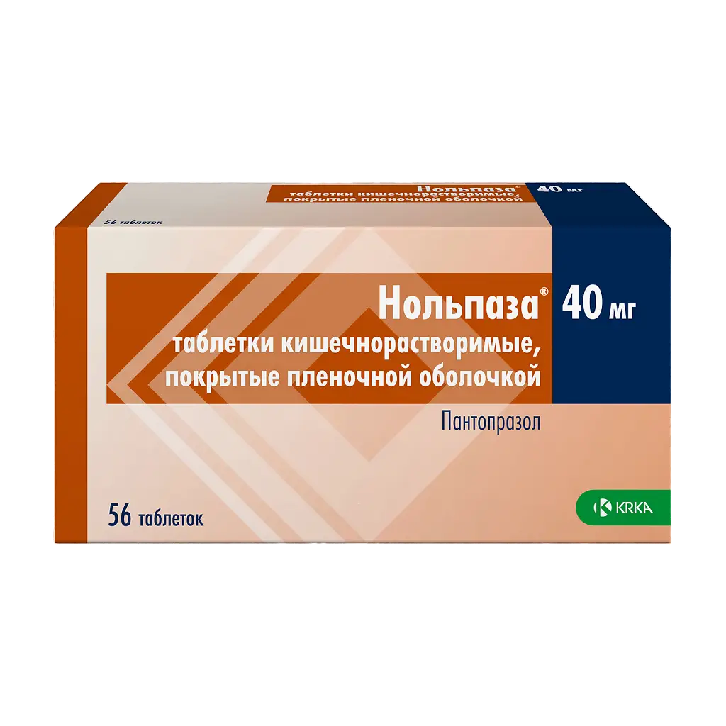 Нольпаза табл кишечнораст п/о плен 40 мг х56 ^