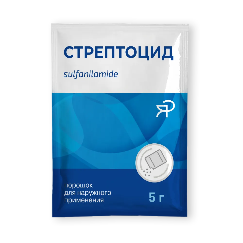 СТРЕПТОЦИД 5,0 N3 ПАКЕТ ПОР Д/НАРУЖ ПРИМ
