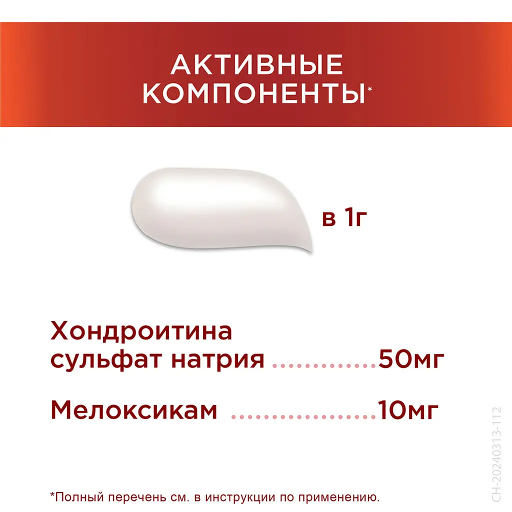 Терафлекс Хондрокрем Форте крем для наружного применения 10мг/г+50мг/г туба 50г