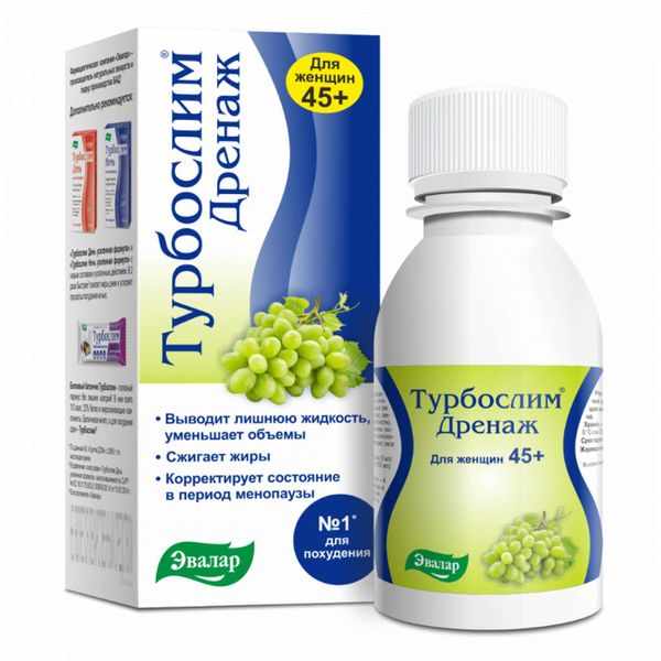 Турбослим дренаж для женщин 45+ напиток 100мл