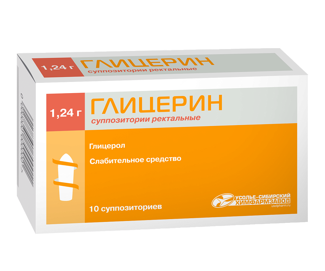 ГЛИЦЕРИН 1,24 N10 СУПП РЕКТ /УСОЛЬЕ-СИБИРСКИЙ ХФЗ/