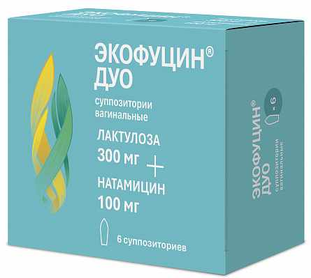 ЭКОФУЦИН ДУО СУПП. ВАГ. 300МГ+100МГ №6