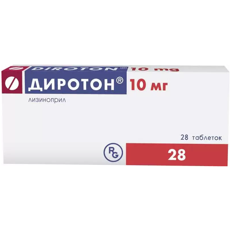 Диротон таб. 10мг №28