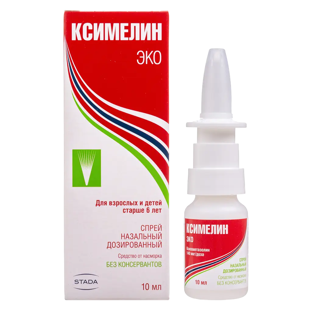 Ксимелин Эко спрей назал. дозир. 140мкг/доза 10мл (60 доз) фл. и/у