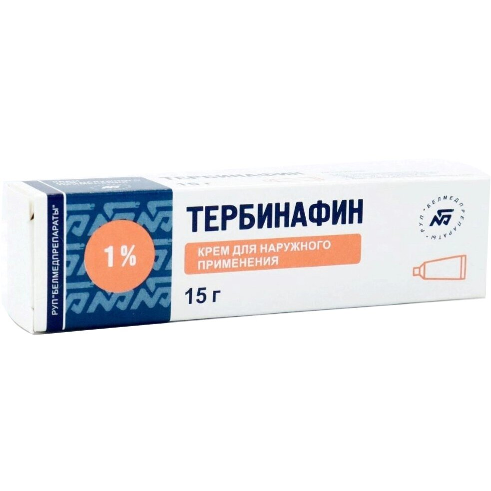 ТЕРБИНАФИН 1% 15,0 КРЕМ Д/НАРУЖ ПРИМ/БЕЛМЕД