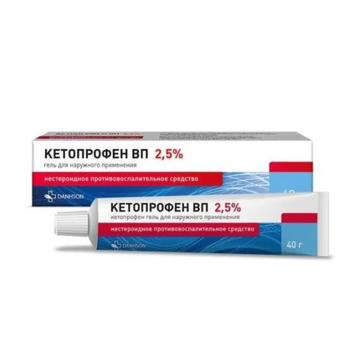 КЕТОПРОФЕН ВП ГЕЛЬ Д/НАР. ПРИМ. 2,5% ТУБА 40Г №1
