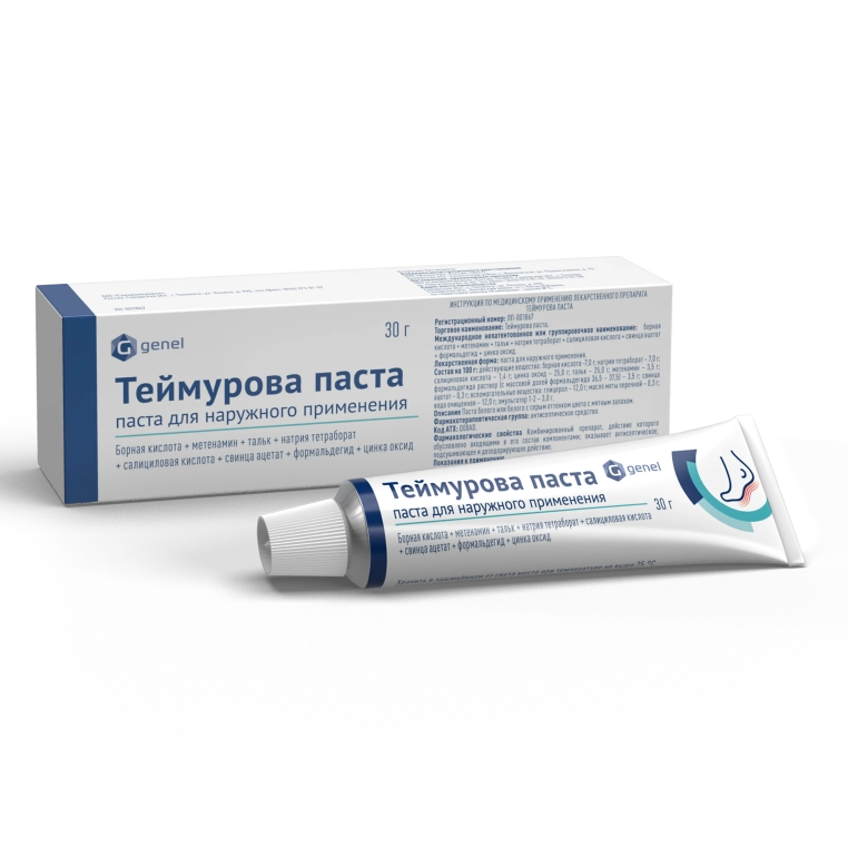 Теймурова паста днар. прим. туба 30г