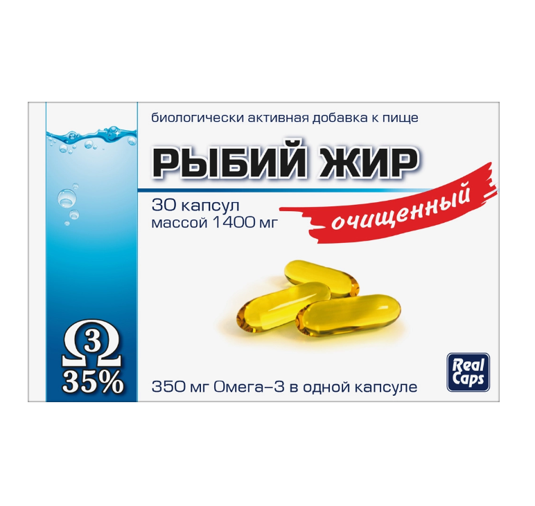 Рыбий жир очищенный 1400мг n30 капс