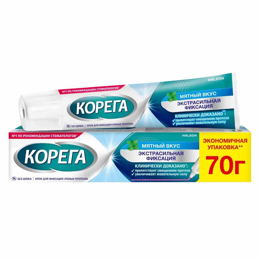 Корега крем д/фикс зубн протезов (мятный вкус) 70 г х1