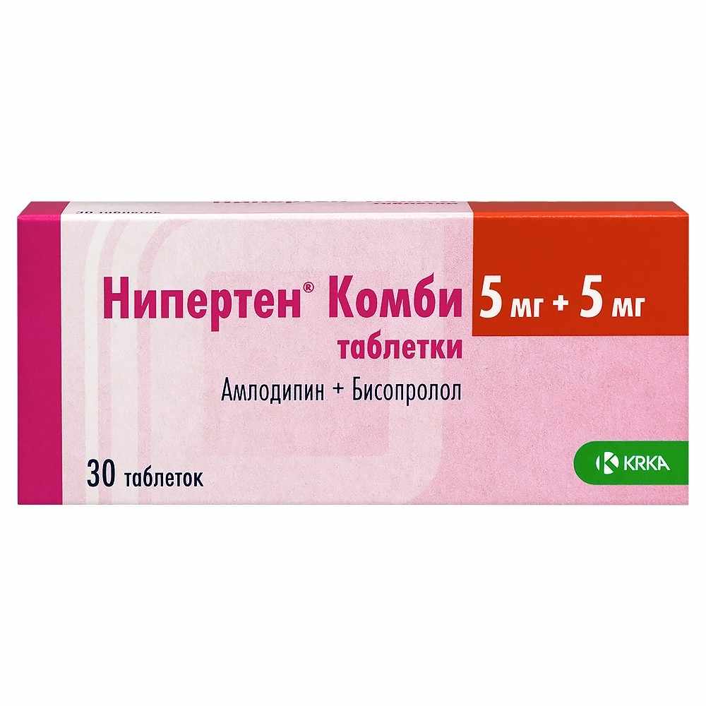 НИПЕРТЕН КОМБИ 0,005/0,005 N30 ТАБЛ