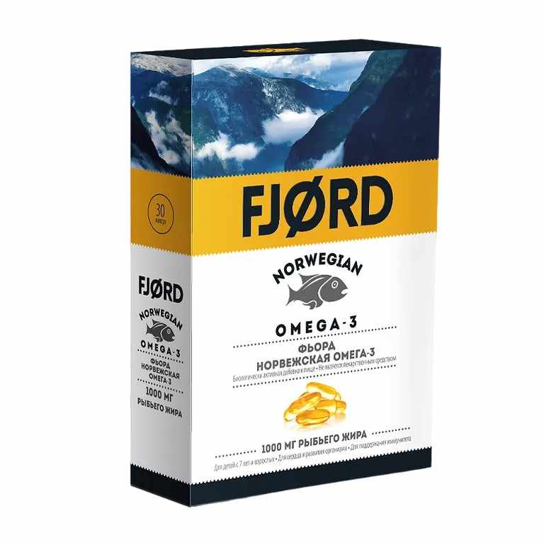 FJORD НОРВЕЖСКАЯ ОМЕГА-3 N30 КАПС