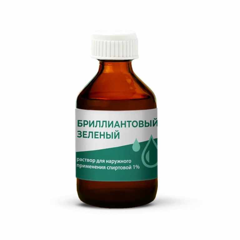 БРИЛЛИАНТОВЫЙ ЗЕЛЕНЫЙ 1% 25МЛ ФЛАК Р-Р Д/НАРУЖ ПРИМ СПИРТОВОЙ /ЯРОСЛАВСКАЯ ФФ/