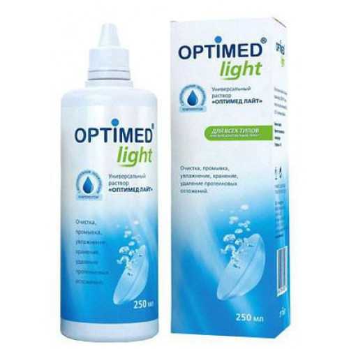 Optimed light универсальный раствор для контактных линз 250мл