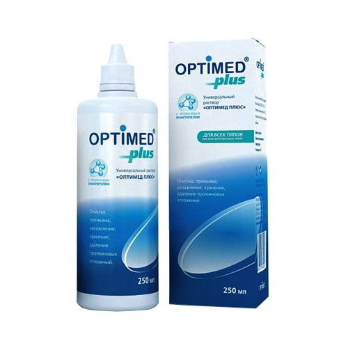 Optimed plus универсальный раствор для контактных линз 250мл