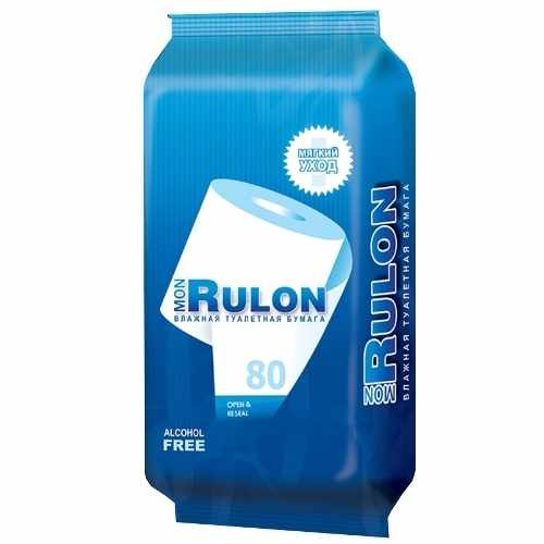 Туалетная бумага влажн. mon rulon №80